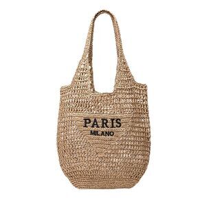 4009 Straw Beach Bags  Large Woven Tote Bag Summer Shoulder Bag